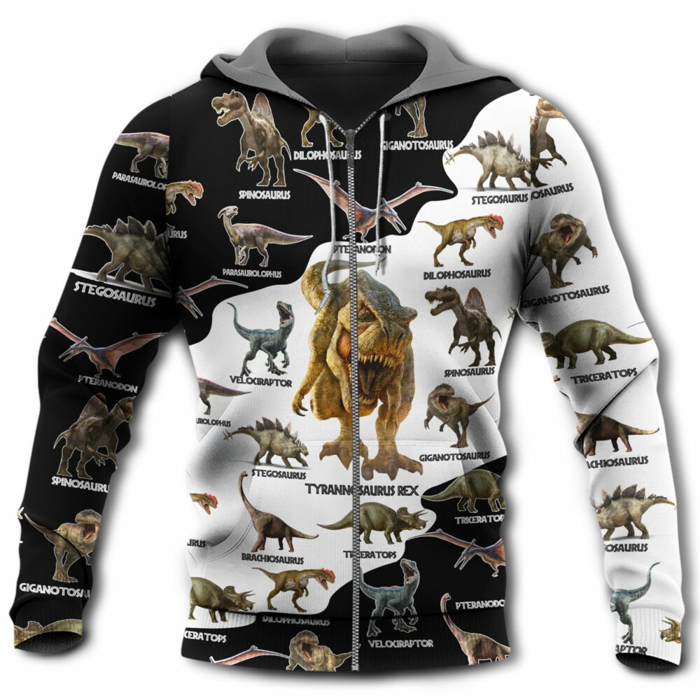 Dinosaur Loves Lovely World - Hoodie - Owl Ohh - Owl Ohh