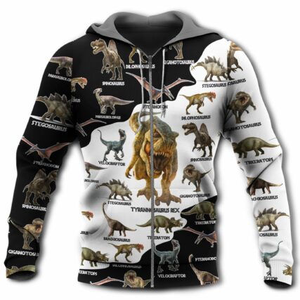 Dinosaur Loves Lovely World - Hoodie - Owl Ohh - Owl Ohh