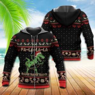 Dinosaur Merry Christmas Rawr - Hoodie - Owl Ohh - Owl Ohh