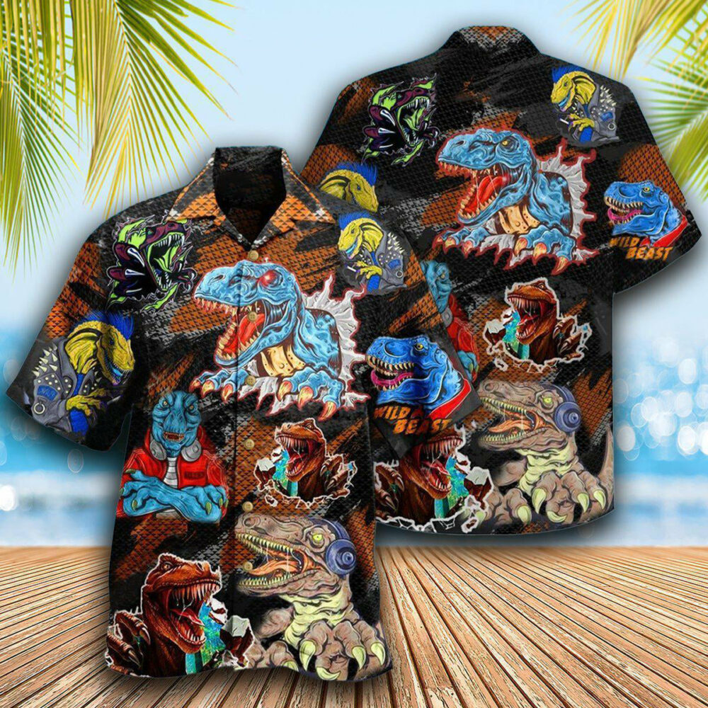 Dinosaur Roar Means I Love You - Hawaiian Shirt - Owl Ohh - Owl Ohh
