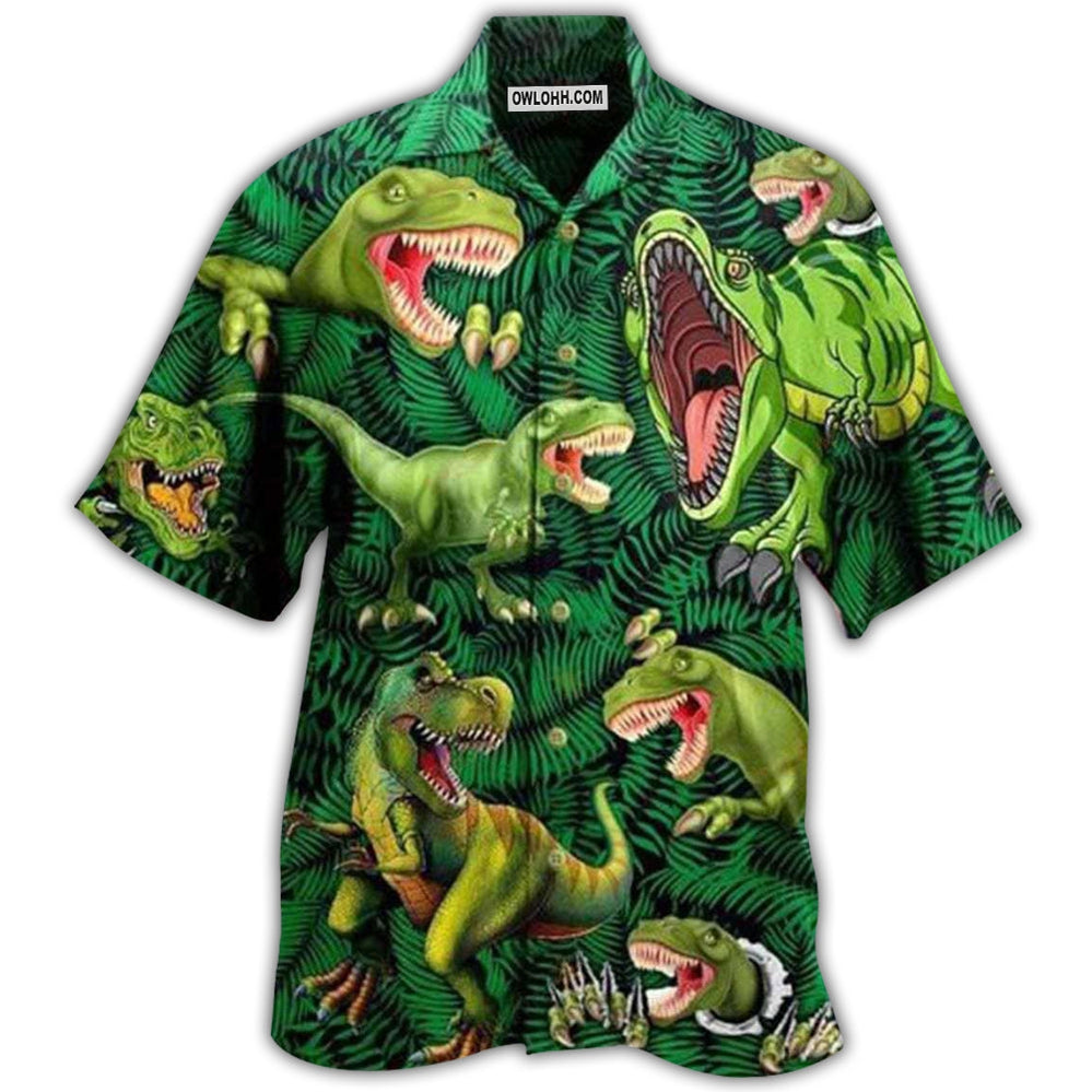 Dinosaur Strong Love Life Style - Hawaiian Shirt - Owl Ohh - Owl Ohh