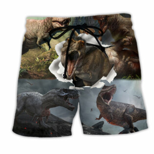 Dinosaur T-Rex Cool Style Amazing - Beach Short - Owl Ohh - Owl Ohh