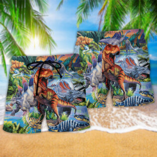 Dinosaur World Amazing Style - Beach Short - Owl Ohh - Owl Ohh