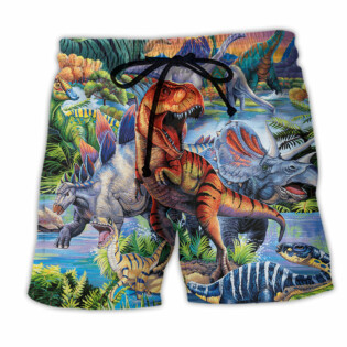 Dinosaur World Amazing Style - Beach Short - Owl Ohh - Owl Ohh