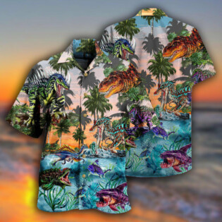 Dinosaur World Developmental Story - Hawaiian Shirt - Owl Ohh - Owl Ohh