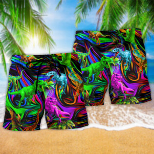 Dinosaur World Summer Style - Beach Short - Owl Ohh - Owl Ohh