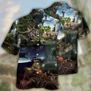 Dinosaur Jeep Strong Style - Hawaiian Shirt - Owl Ohh - Owl Ohh