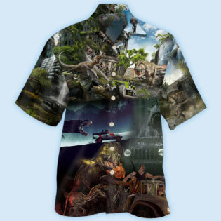 Dinosaur Jeep Strong Style - Hawaiian Shirt - Owl Ohh - Owl Ohh