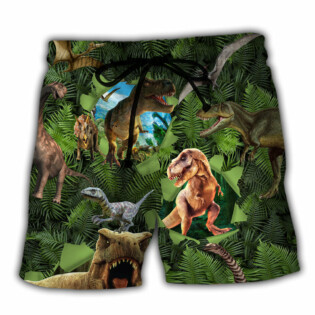 Dinosaur Let The World Hear You Roar World - Beach Short - Owl Ohh - Owl Ohh