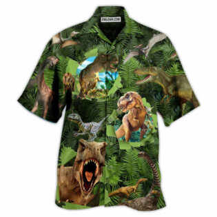 Dinosaur Let The World Hear You Strong Roar - Hawaiian Shirt - Owl Ohh - Owl Ohh
