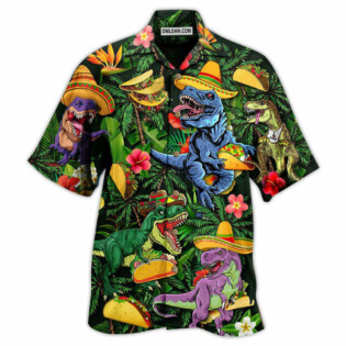 Dinosaur Taco Funny T-rex - Hawaiian Shirt - Owl Ohh - Owl Ohh