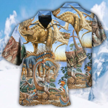 Dinosaur World Art - Hawaiian Shirt - Owl Ohh - Owl Ohh