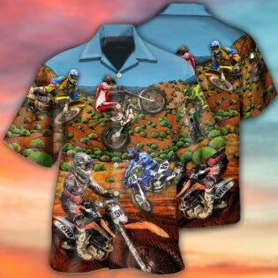 Bike Dirt Bike Cool Style - Hawaiian shirt - Owl Ohh - Owl Ohh