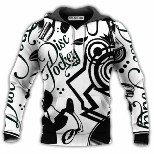 Music Disc Jockey Black And White Style - Hoodie - Owl Ohh - Owl Ohh
