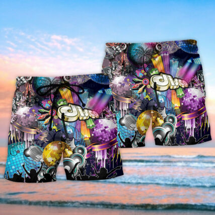 Disco Stunning Love Music - Beach Short - Owl Ohh - Owl Ohh