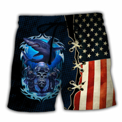 Diving Independence Day - Beach Short - Owl Ohh - Owl Ohh