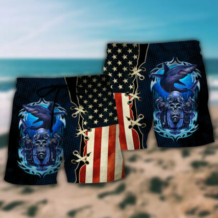 Diving Independence Day - Beach Short - Owl Ohh - Owl Ohh