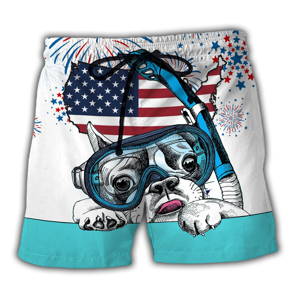 Diving Independence Day America - Beach Short - Owl Ohh - Owl Ohh