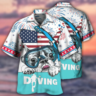 Diving Independence Day America - Hawaiian Shirt - Owl Ohh - Owl Ohh