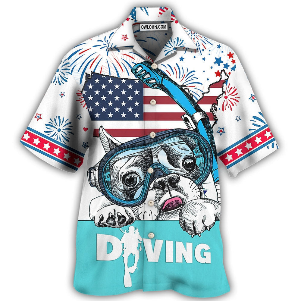 Diving Independence Day America - Hawaiian Shirt - Owl Ohh - Owl Ohh