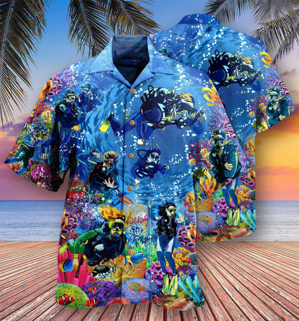 Diving Ocean Everything Will Kill You So Choose Something - Hawaiian Shirt - Owl Ohh - Owl Ohh