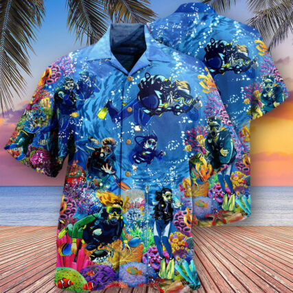 Diving Ocean Everything Will Kill You So Choose Something - Hawaiian Shirt - Owl Ohh - Owl Ohh