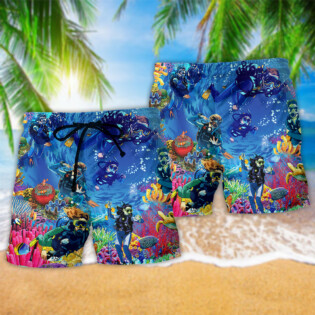 Diving Ocean Everything Will Kill You So Choose Something Fun - Beach Short - Owl Ohh - Owl Ohh