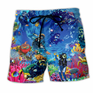 Diving Ocean Everything Will Kill You So Choose Something Fun - Beach Short - Owl Ohh - Owl Ohh