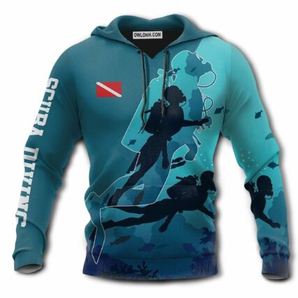 Diving Scuba Diving Is My Life I Love Ocean - Hoodie - Owl Ohh - Owl Ohh
