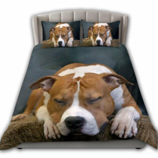 Staffordshire Dog Goodnight Staffordshire Sleeping - Bedding Cover - Owl Ohh - Owl Ohh