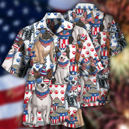Dog Independence Day Dogs - Hawaiian Shirt - Owl Ohh - Owl Ohh