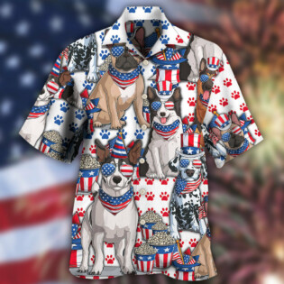 Dog Independence Day Dogs - Hawaiian Shirt - Owl Ohh - Owl Ohh