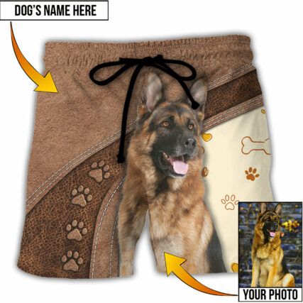 Dog Is My Best Friend Custom Photo - Beach Short - Owl Ohh-Owl Ohh