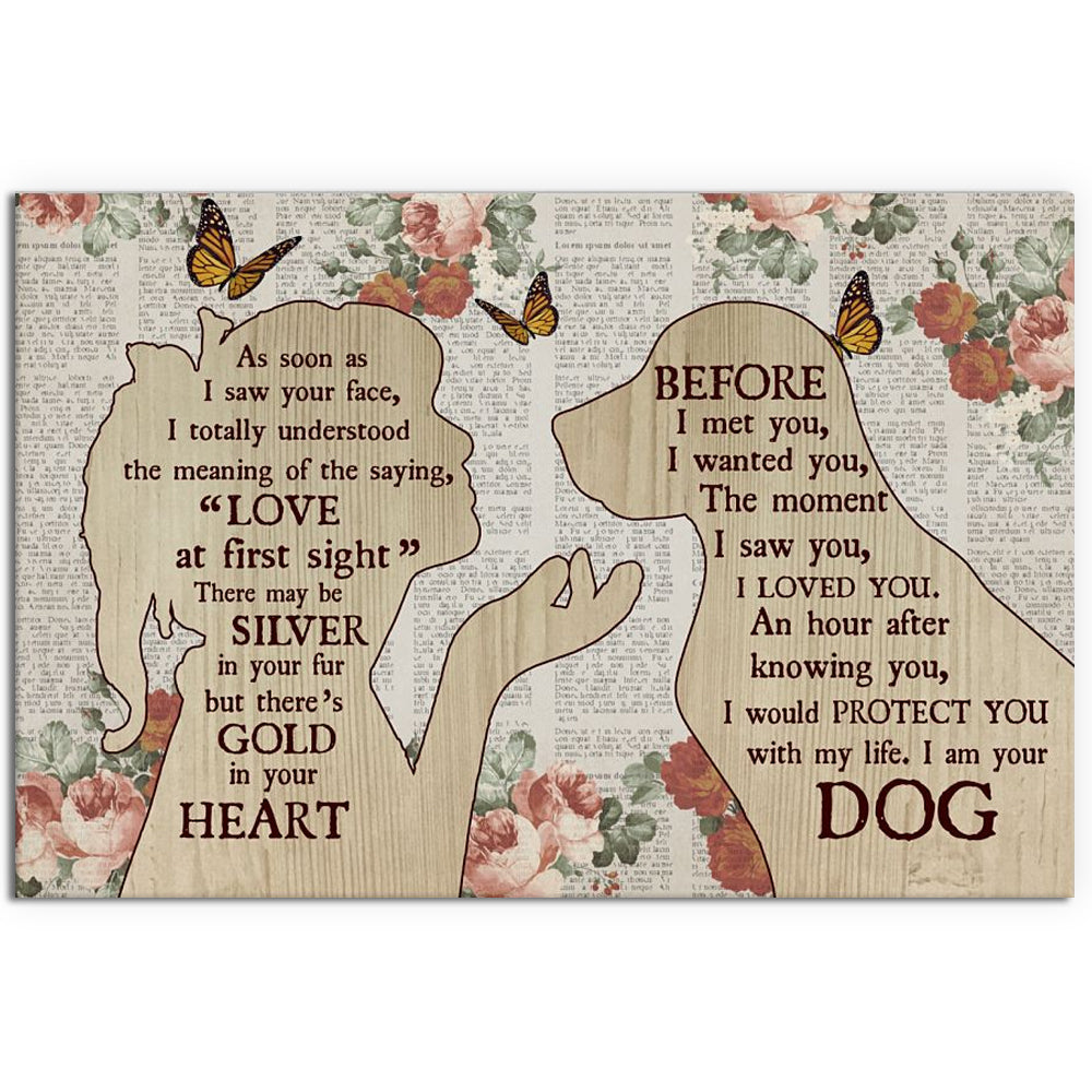 Dog Love At The First Sight In Your Heart - Horizontal Poster - Owl Ohh - Owl Ohh