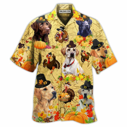 Labrador Retriever Dog Thanksgiving - Hawaiian Shirt - Owl Ohh - Owl Ohh
