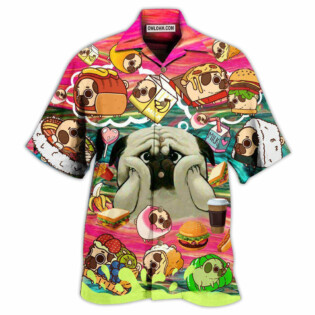 Pug Dog What If I Become Foods - Hawaiian Shirt - Owl Ohh - Owl Ohh