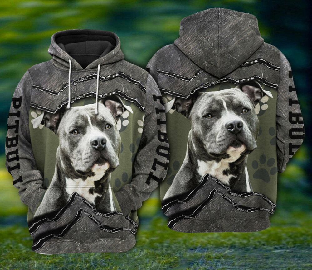 Dog pitbull my friend - Hoodie - HOOD09NGA180921