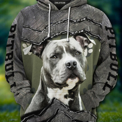 Dog pitbull my friend - Hoodie - HOOD09NGA180921
