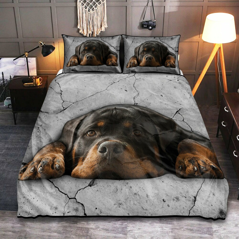 Rottweiler Dog Baby Happiness Lover - Bedding Cover - Owl Ohh - Owl Ohh