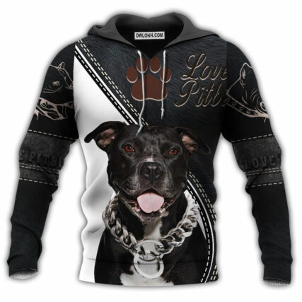 Pitbull Lover Forever Cool Dog - Hoodie - Owl Ohh - Owl Ohh
