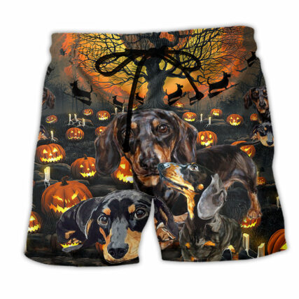 Dog Awesome Dachshund Dark Classic - Beach Short - Owl Ohh - Owl Ohh