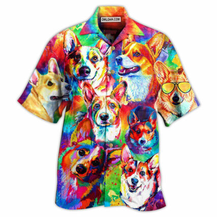 Corgi Don't Care - Hawaiian Shirt - Owl Ohh - Owl Ohh