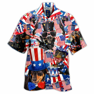 Dachshund Celebrates National Day - Hawaiian Shirt - Owl Ohh - Owl Ohh