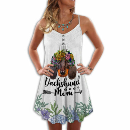 Dachshund Mom Floral - Summer Dress - Owl Ohh - Owl Ohh