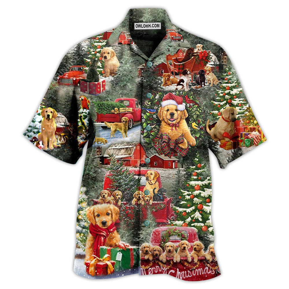 Beagle Dogs Love Christmas Every Time - Hawaiian Shirt - Owl Ohh - Owl Ohh