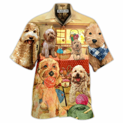 Goldendoodle Lovely Dog Crochet - Hawaiian Shirt - Owl Ohh - Owl Ohh