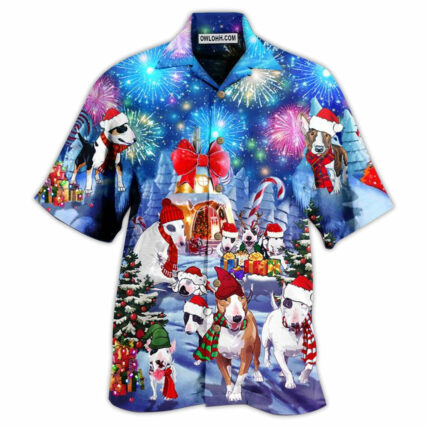 Bully Dog Merry Christmas - Hawaiian Shirt - Owl Ohh - Owl Ohh