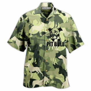 Pitbull Camouflage Style - Hawaiian Shirt - Owl Ohh - Owl Ohh