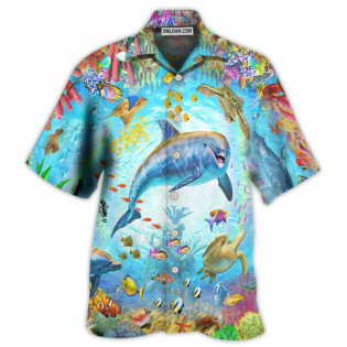 Dolphin Life In The Beautiful Ocean - Hawaiian Shirt - Owl Ohh - Owl Ohh