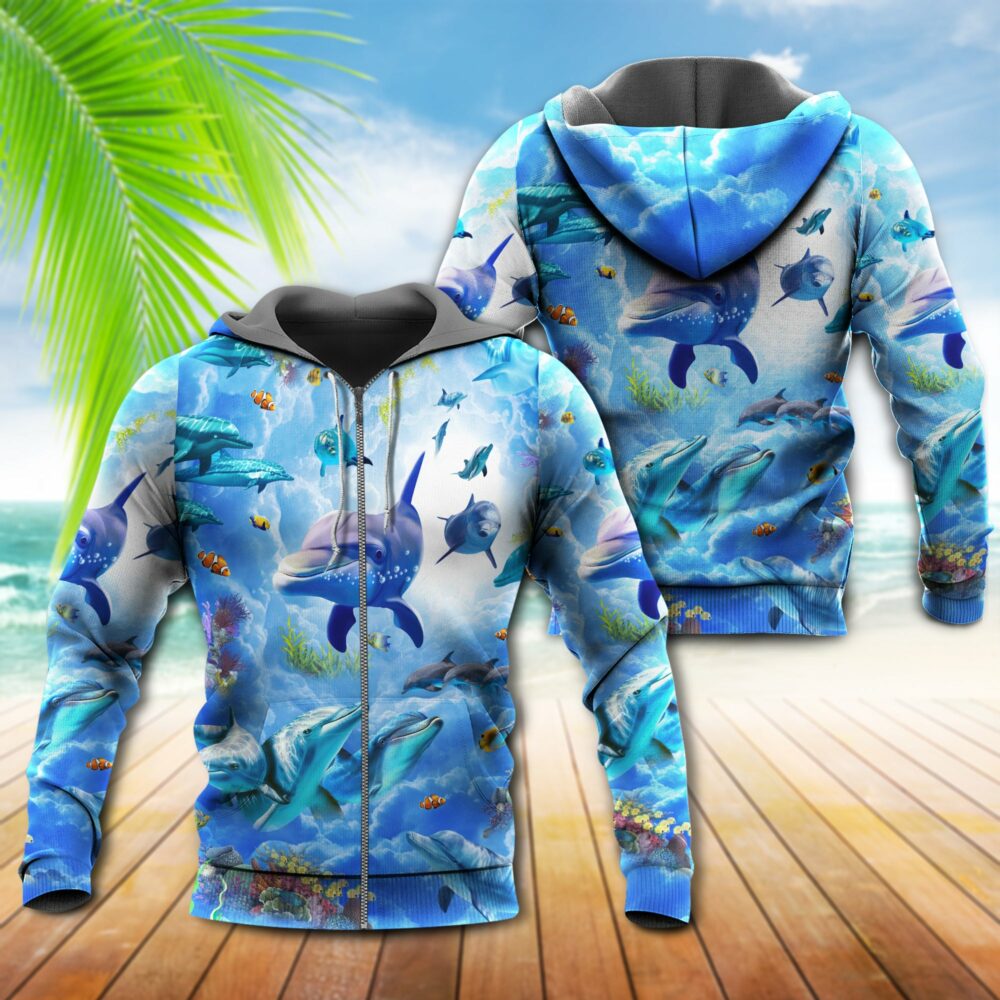 Dolphin My Spirit Animal Is A Dolphin - Hoodie - Owl Ohh - Owl Ohh